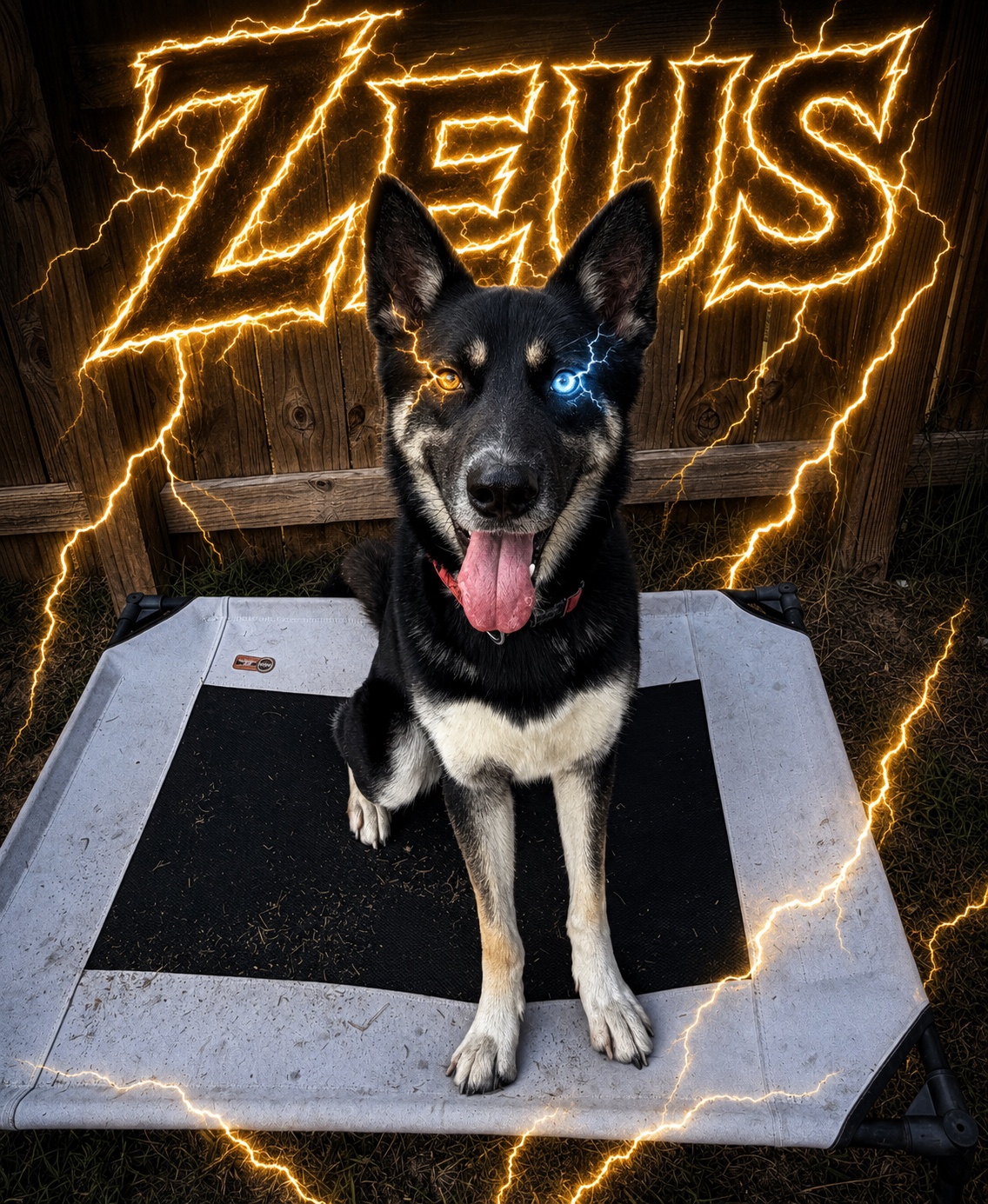 Zeus, a member of the Maximus K9 training pack.